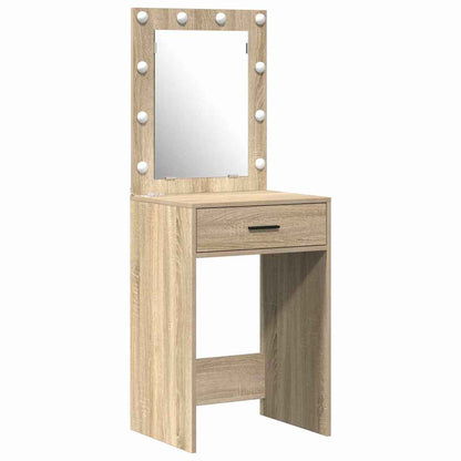 Schminktisch mit Speicher Braun 50 x 41 x 135 cm Holzwerkstoff