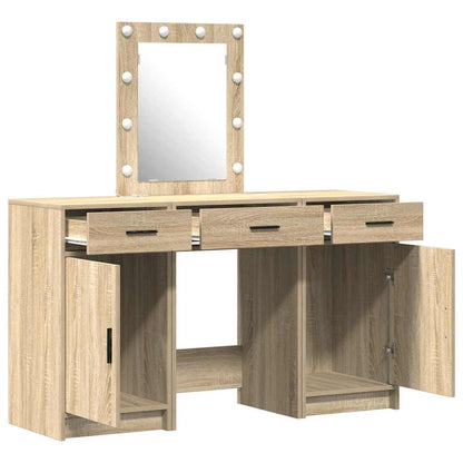 Schminktisch mit Speicher Braun 50 x 41 x 135 cm Holzwerkstoff
