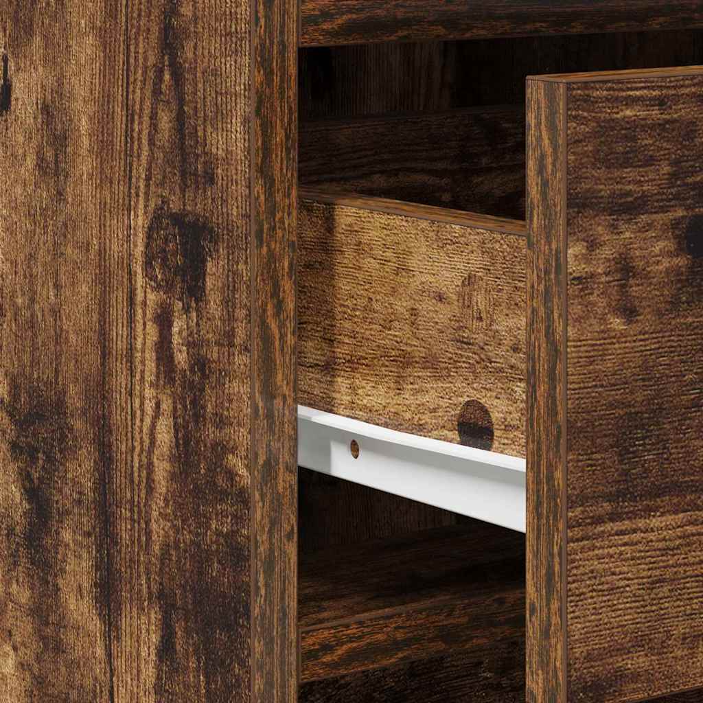 Schminktisch mit Speicher Braun 50 x 41 x 135 cm Holzwerkstoff