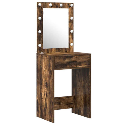Schminktisch mit Speicher Braun 50 x 41 x 135 cm Holzwerkstoff