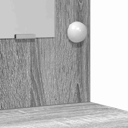 Schminktisch mit Schubladen Grau 50 x 41 x 135 cm Holzwerkstoff