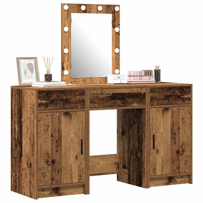 Schminktisch mit Speicher Braun 50 x 41 x 135 cm Holzwerkstoff