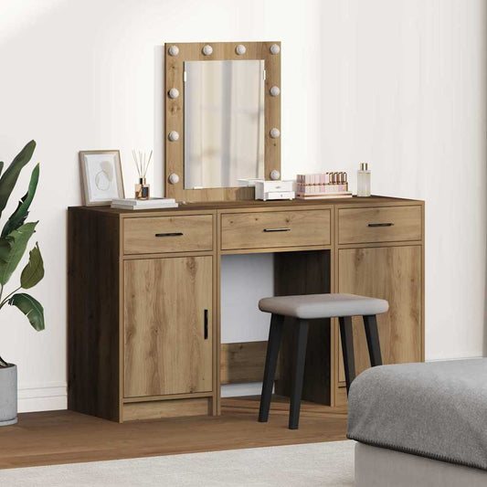 Schminktisch mit Speicher Braun 50 x 41 x 135 cm Holzwerkstoff
