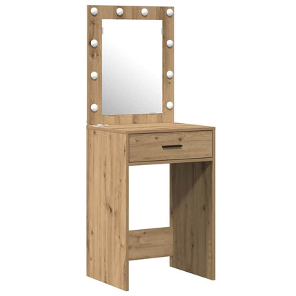 Schminktisch mit Speicher Braun 50 x 41 x 135 cm Holzwerkstoff