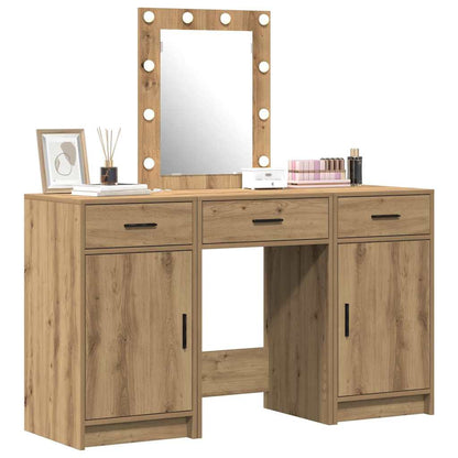 Schminktisch mit Speicher Braun 50 x 41 x 135 cm Holzwerkstoff