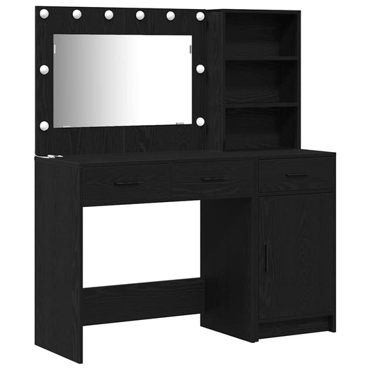 Schminktisch 2 pcs Schwarz 78,5 x 41 x 135 cm Holzwerkstoff
