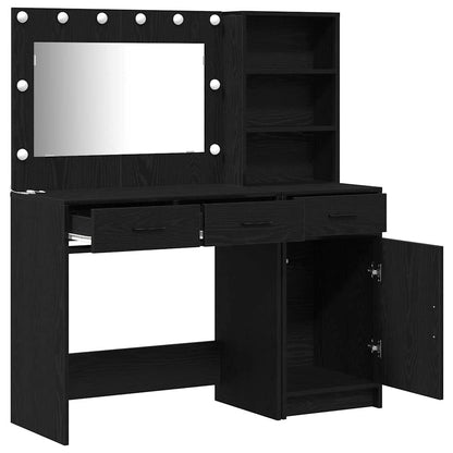 Schminktisch 2 pcs Schwarz 78,5 x 41 x 135 cm Holzwerkstoff
