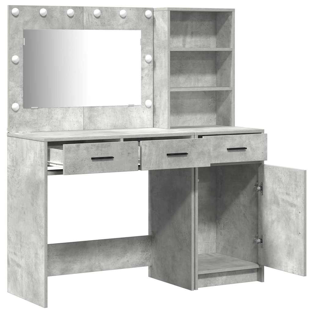 Schminktisch 2 pcs Grau 78,5 x 41 x 135 cm Holzwerkstoff