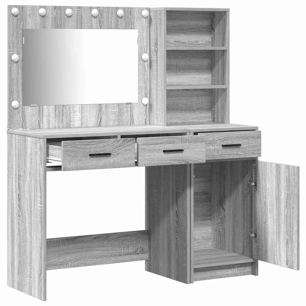 Schminktisch 2 pcs Grau 78,5 x 41 x 135 cm Holzwerkstoff