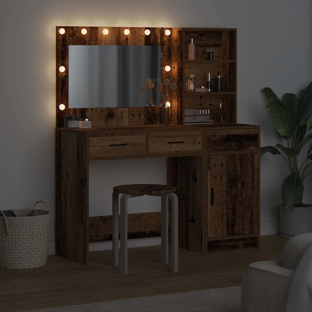 Schminktisch 2 pcs Braun 78,5 x 41 x 135 cm Holzwerkstoff
