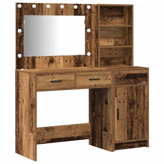 Schminktisch 2 pcs Braun 78,5 x 41 x 135 cm Holzwerkstoff