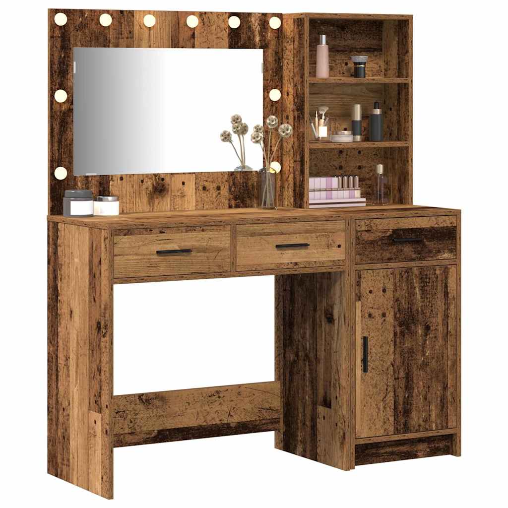 Schminktisch 2 pcs Braun 78,5 x 41 x 135 cm Holzwerkstoff