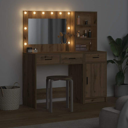 Schminktisch 2 pcs Braun 78,5 x 41 x 135 cm Holzwerkstoff