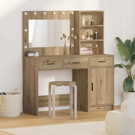 Schminktisch 2 pcs Braun 78,5 x 41 x 135 cm Holzwerkstoff