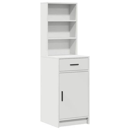 Schminktisch mit Tür 2 pcs Weiß 50 x 41 x 135 cm Holzwerkstoff