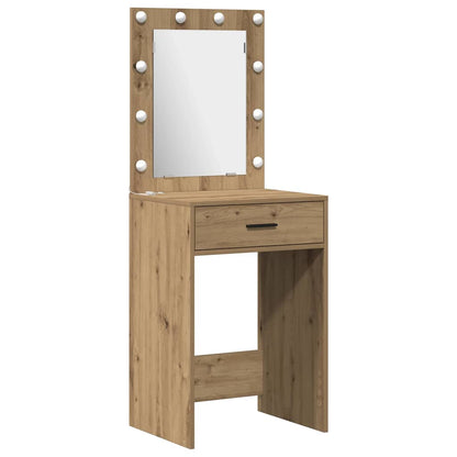 Schminktisch Set mit Regal 2 pcs Artisan-Eiche 50 x 41 x 135 cm