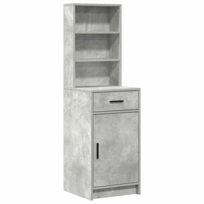 Schminktisch Set mit Regal 3 pcs Beton Grau 78,5 x 41 x 135 cm