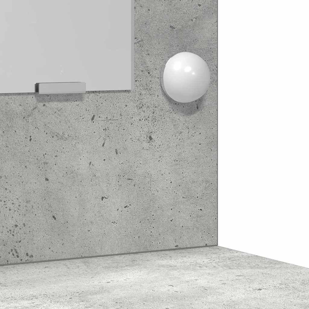 Schminktisch Set mit Regal 3 pcs Beton Grau 50 x 41 x 135 cm