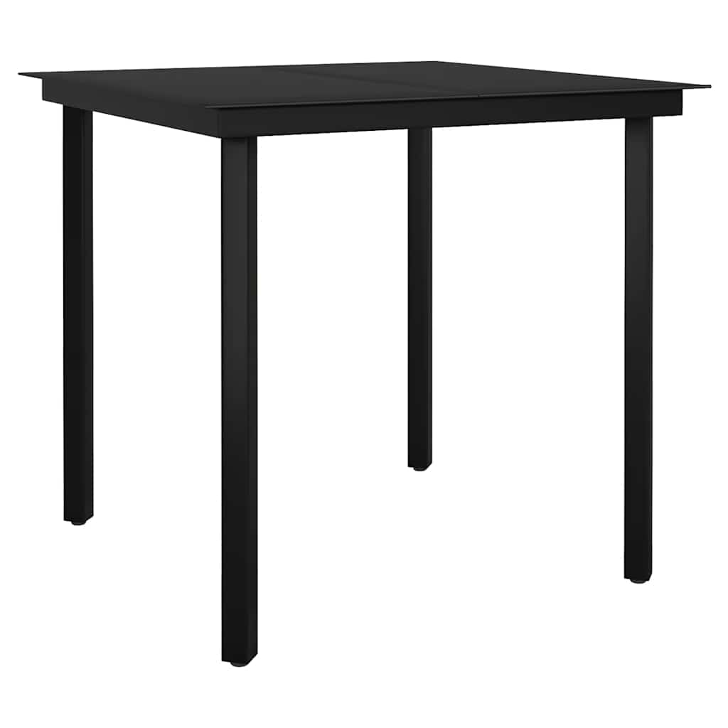5-tlg. Garten-Essgruppe mit Kissen Braun Poly Rattan Glas