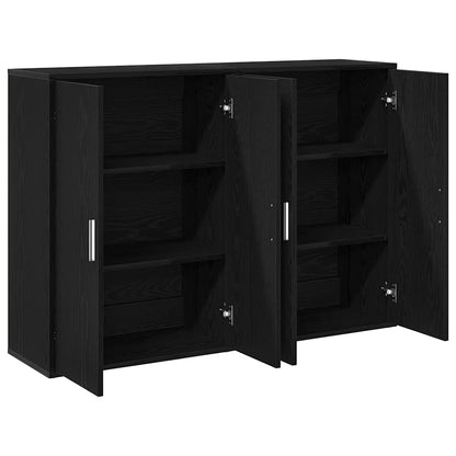 Sideboard Schwarz Eichen-Optik 60 x 31 x 84 cm Holzwerkstoff