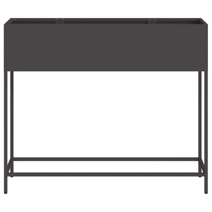 Hochbeet Gartenpflanzer Schwarz 100 x 26 x 82 cm Stahl