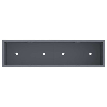 Hochbeet Gartenpflanzer Anthrazit 100 x 26 x 82 cm Stahl