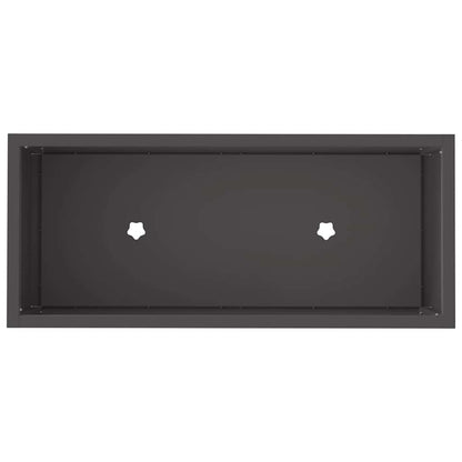 Hochbeet Gartenpflanzer Schwarz 60 x 26 x 45 cm Stahl