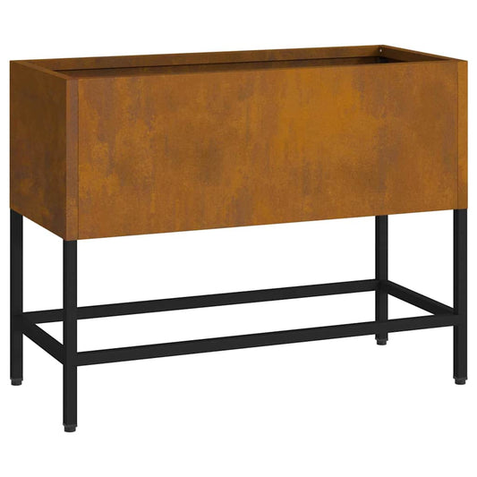 Hochbeet Gartenpflanzer Rostig 60 x 26 x 45 cm