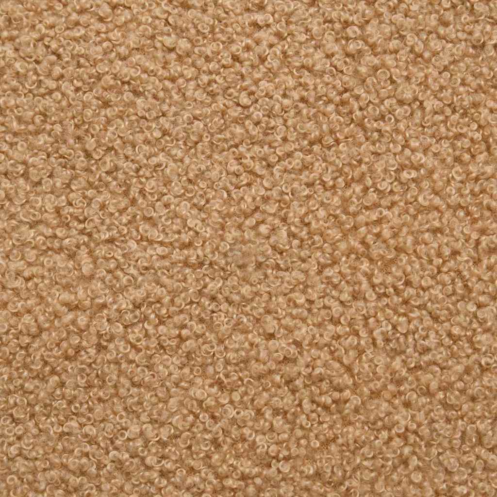 Schaukelstuhl Beige Sherpa-Stoff