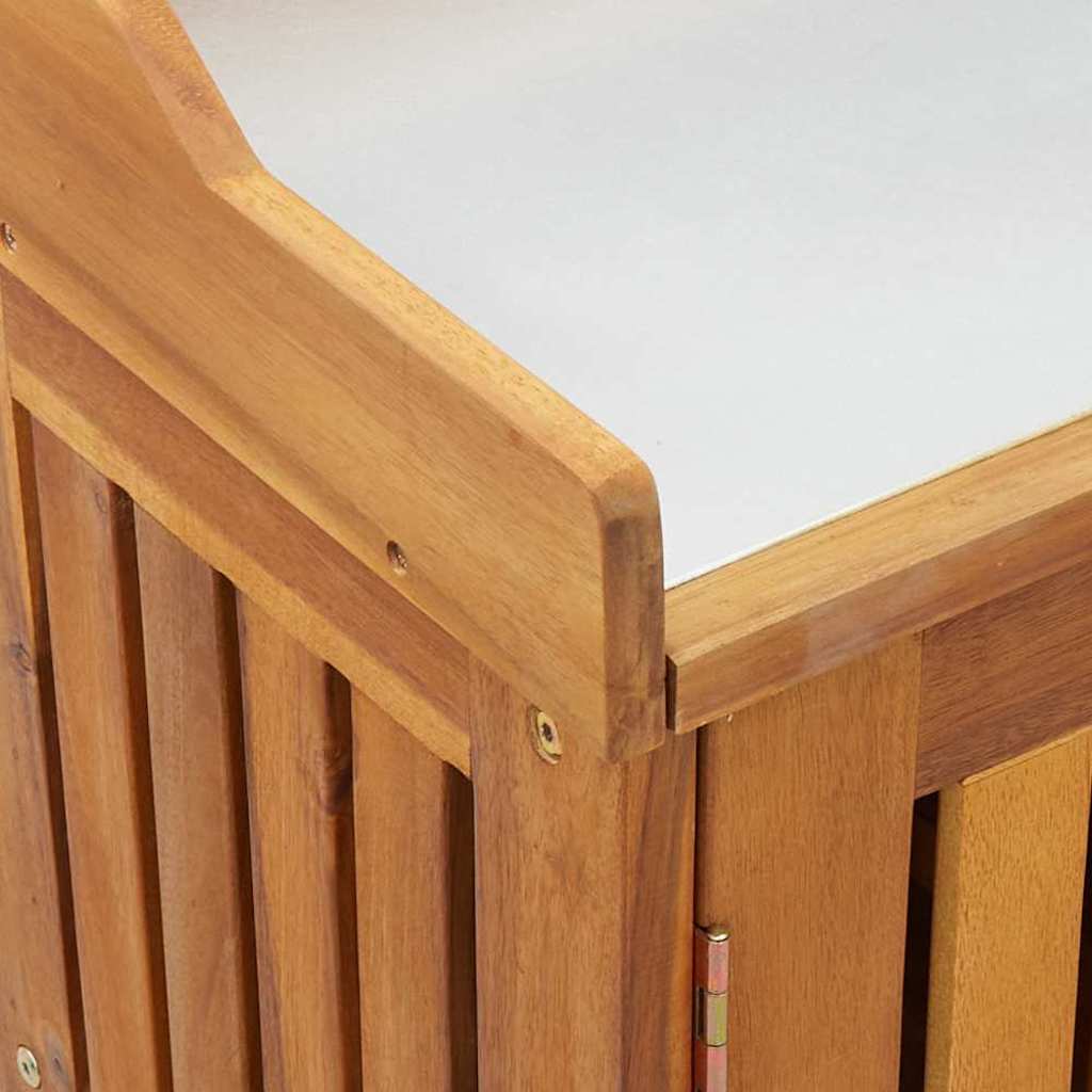 Garten-Schrank Braun 78 x 36,5 x 78 cm Massivholz Akazie