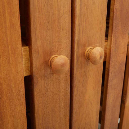 Garten-Schrank Braun 78 x 36,5 x 78 cm Massivholz Akazie
