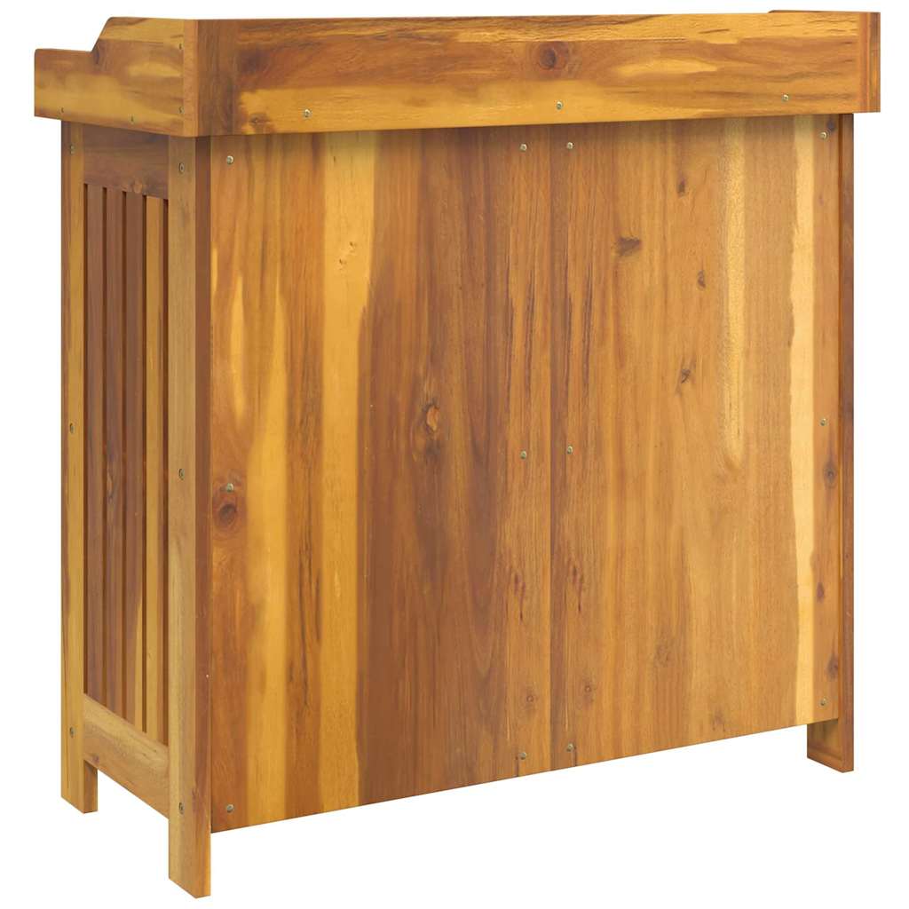 Garten-Schrank Braun 78 x 36,5 x 78 cm Massivholz Akazie