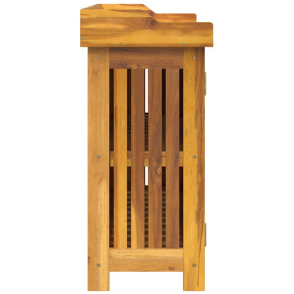 Garten-Schrank Braun 78 x 36,5 x 78 cm Massivholz Akazie