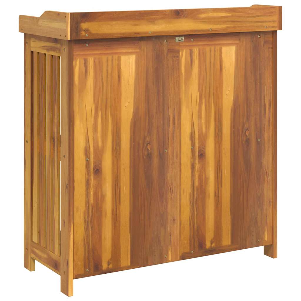 Garten-Schrank Braun 93 x 41,5 x 98 cm Massivholz Akazie