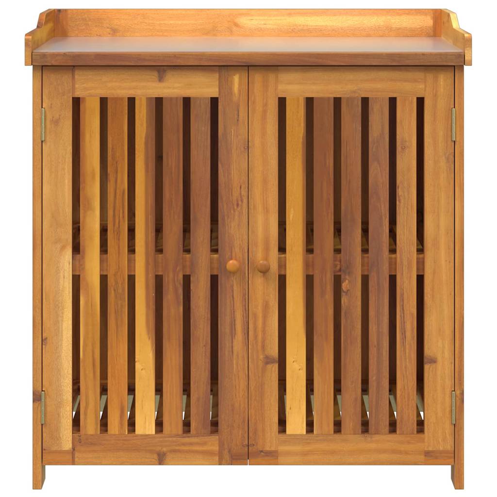 Garten-Schrank Braun 93 x 41,5 x 98 cm Massivholz Akazie