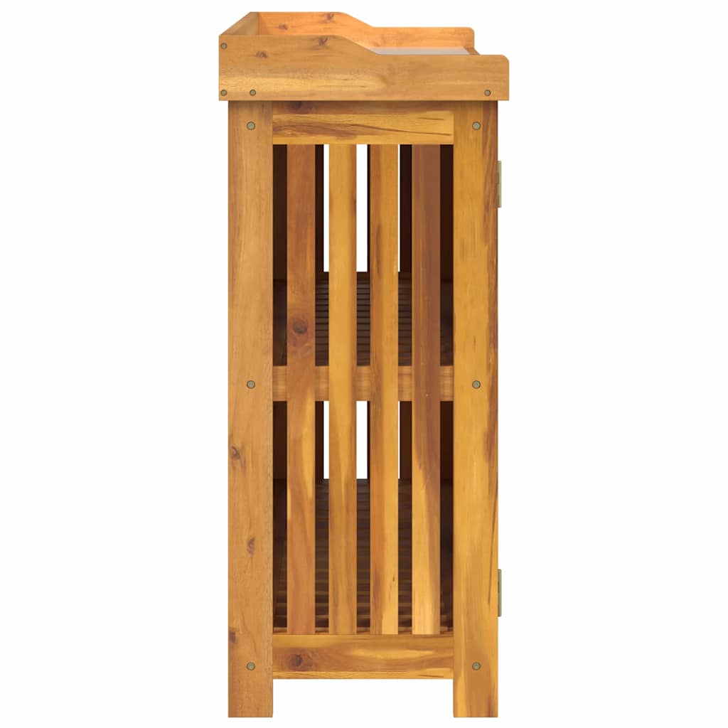Garten-Schrank Braun 93 x 41,5 x 98 cm Massivholz Akazie
