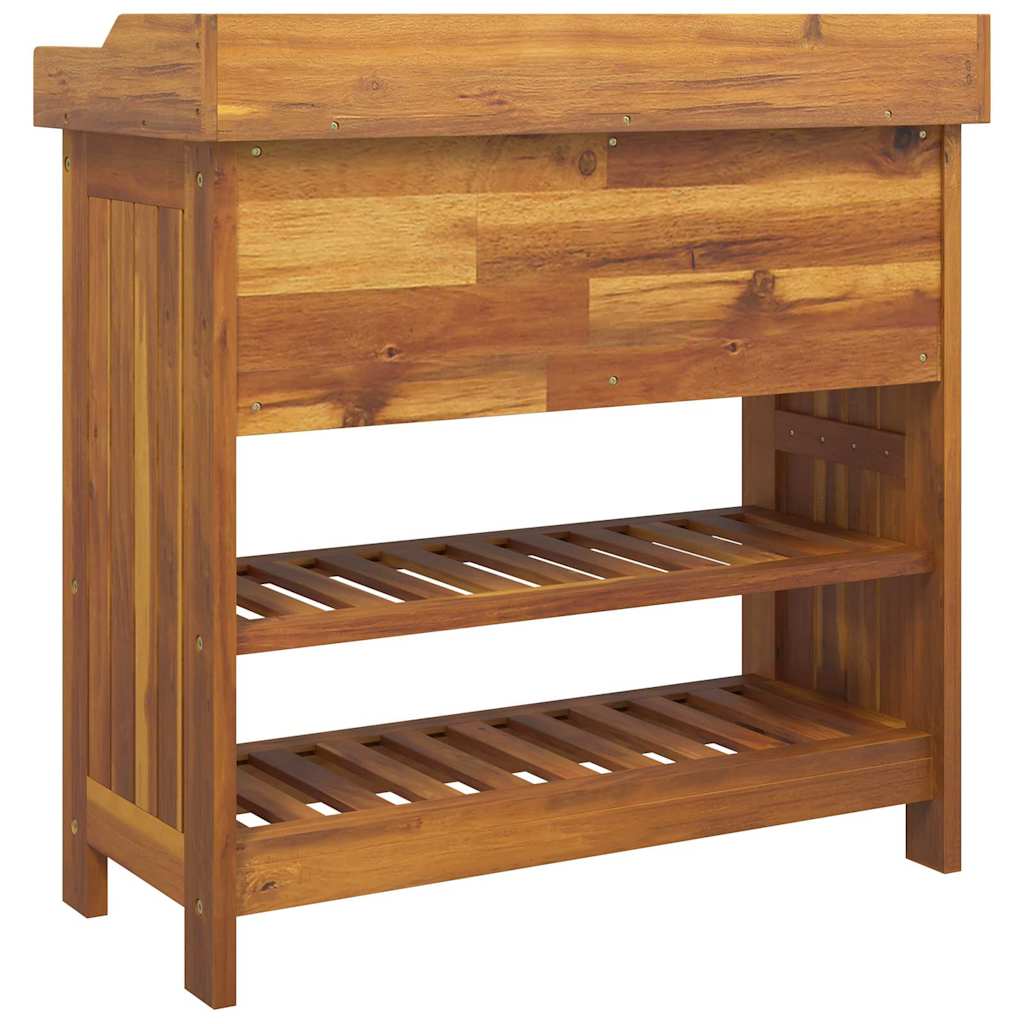 Garten-Schrank Braun 78 x 36,5 x 78 cm Massivholz Akazie