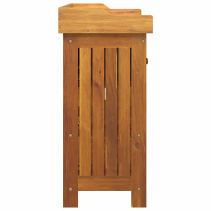 Garten-Schrank Braun 78 x 36,5 x 78 cm Massivholz Akazie