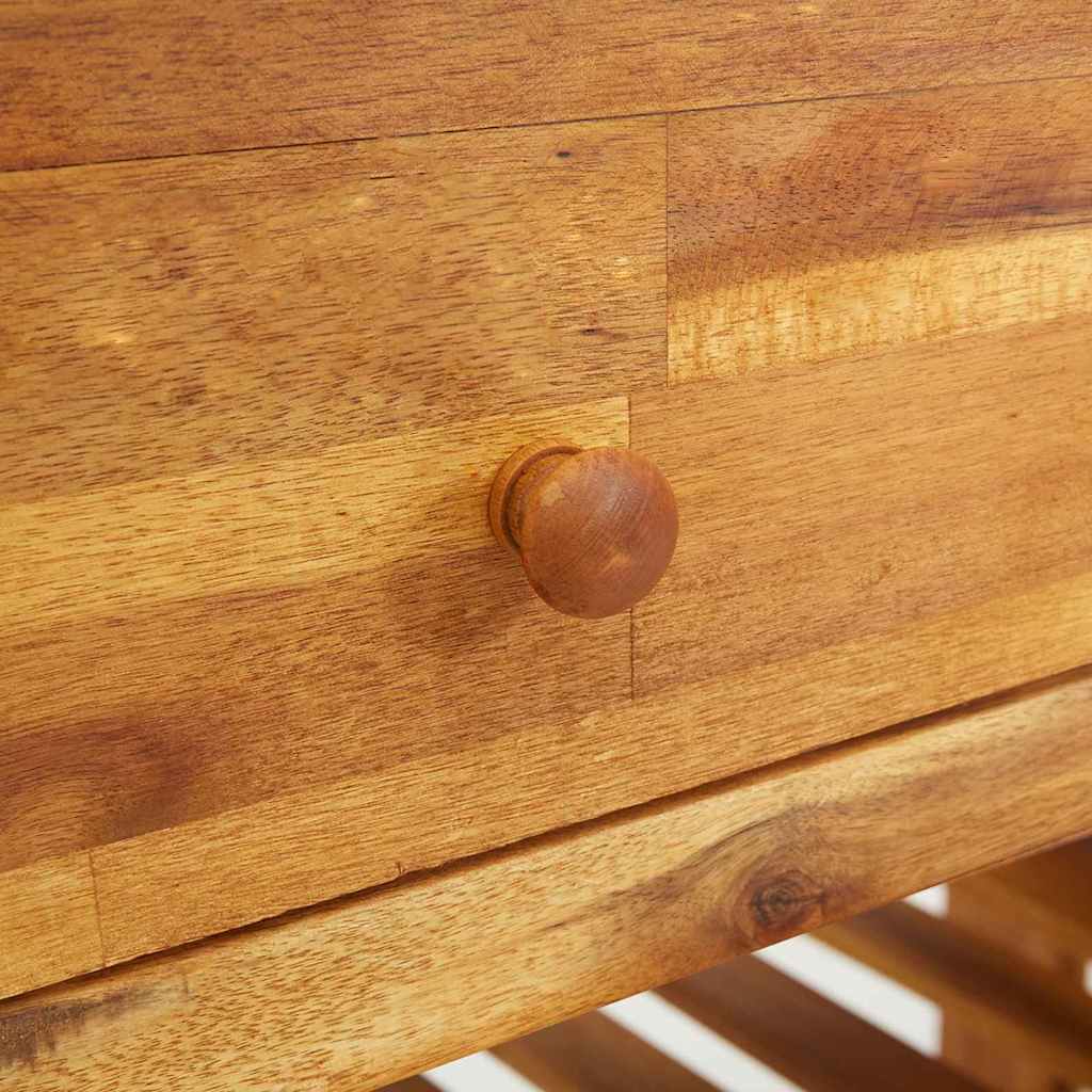 Garten-Schrank Braun 93 x 41,5 x 98 cm Massivholz Akazie