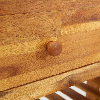 Garten-Schrank Braun 93 x 41,5 x 98 cm Massivholz Akazie