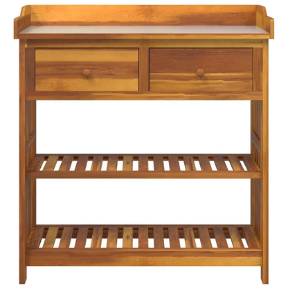 Garten-Schrank Braun 93 x 41,5 x 98 cm Massivholz Akazie