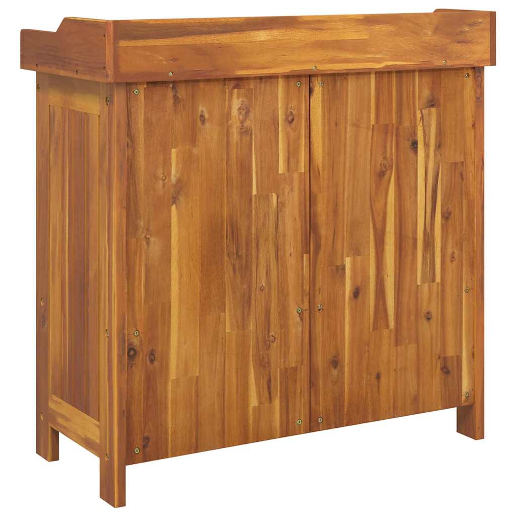 Garten-Schrank Braun 78 x 36,5 x 78 cm Massivholz Akazie