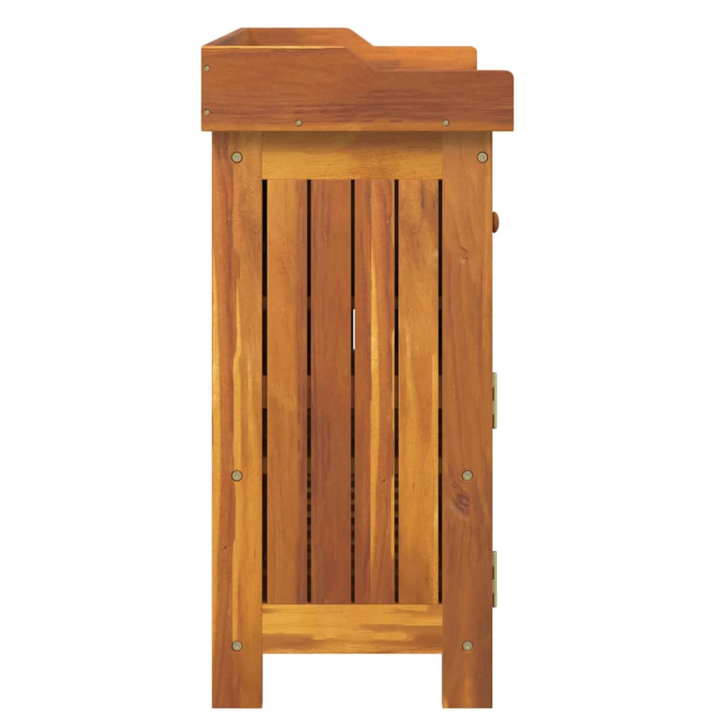 Garten-Schrank Braun 78 x 36,5 x 78 cm Massivholz Akazie