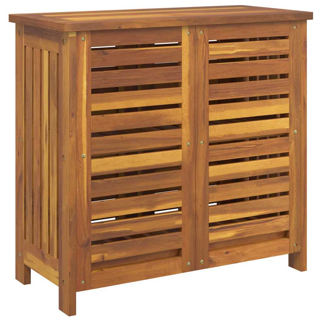 Garten-Schrank mit Tür Braun 75 x 35 x 70cm Massivholz Akazie