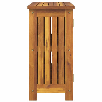 Garten-Schrank mit Tür Braun 75 x 35 x 70cm Massivholz Akazie