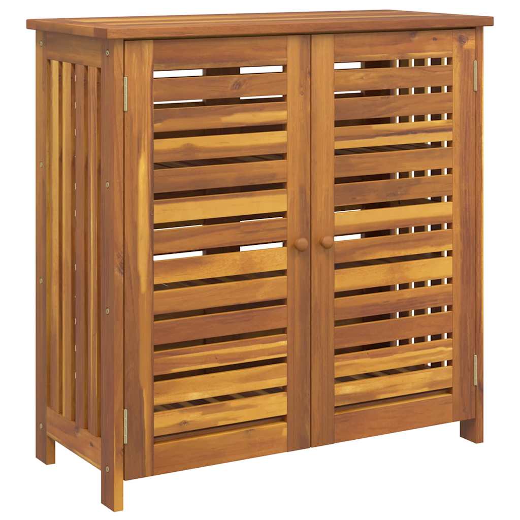 Garten-Schrank mit Tür Braun 90 x 40 x 90cm Massivholz Akazie