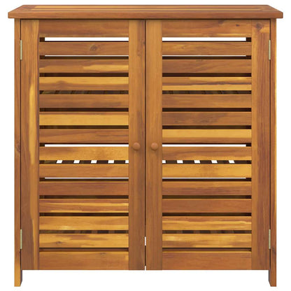 Garten-Schrank mit Tür Braun 90 x 40 x 90cm Massivholz Akazie