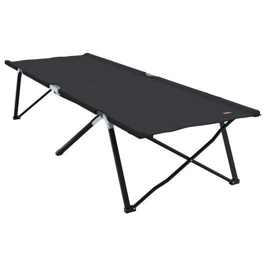 Klapp Schlafbett fürs Camping Falten Schwarz 206 x 76 x 74 cm