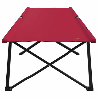 Klapp Schlafbett fürs Camping Rot 206 x 76 x 74 cm Oxford Stoff