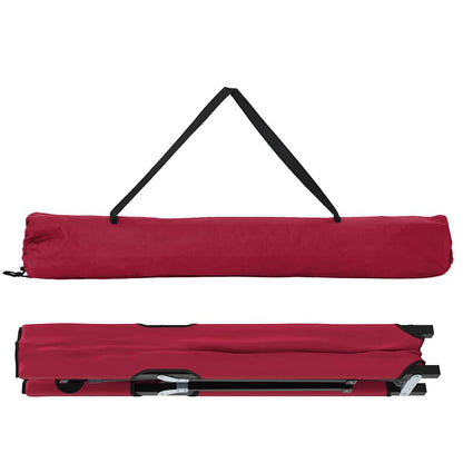 Klapp Schlafbett fürs Camping Rot 206 x 76 x 74 cm Oxford Stoff
